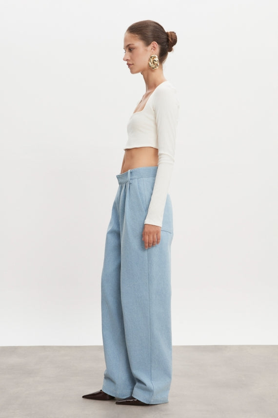 AMERICA DENIM TROUSERS LIGHT BLUE