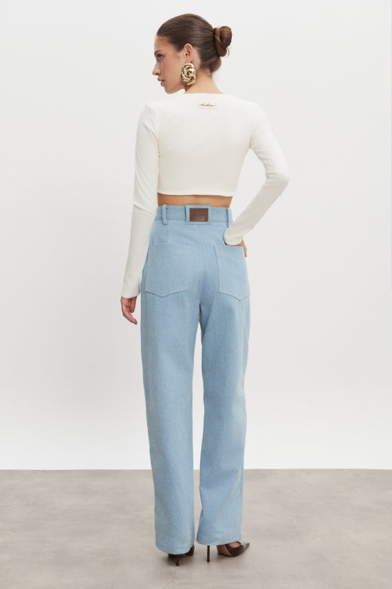 AMERICA DENIM TROUSERS LIGHT BLUE