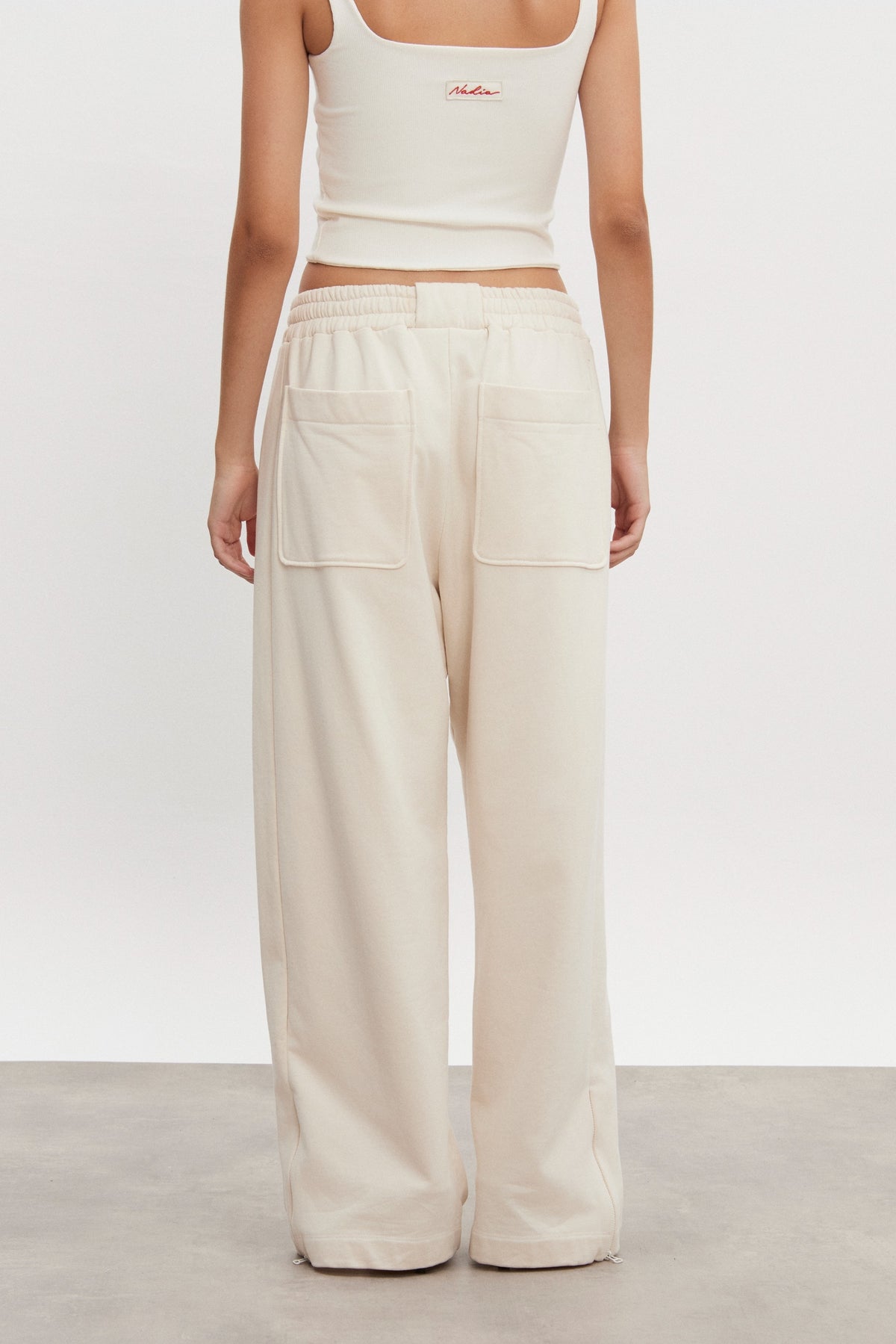 ZEN TRACKPANTS ECRU WOMEN/MEN