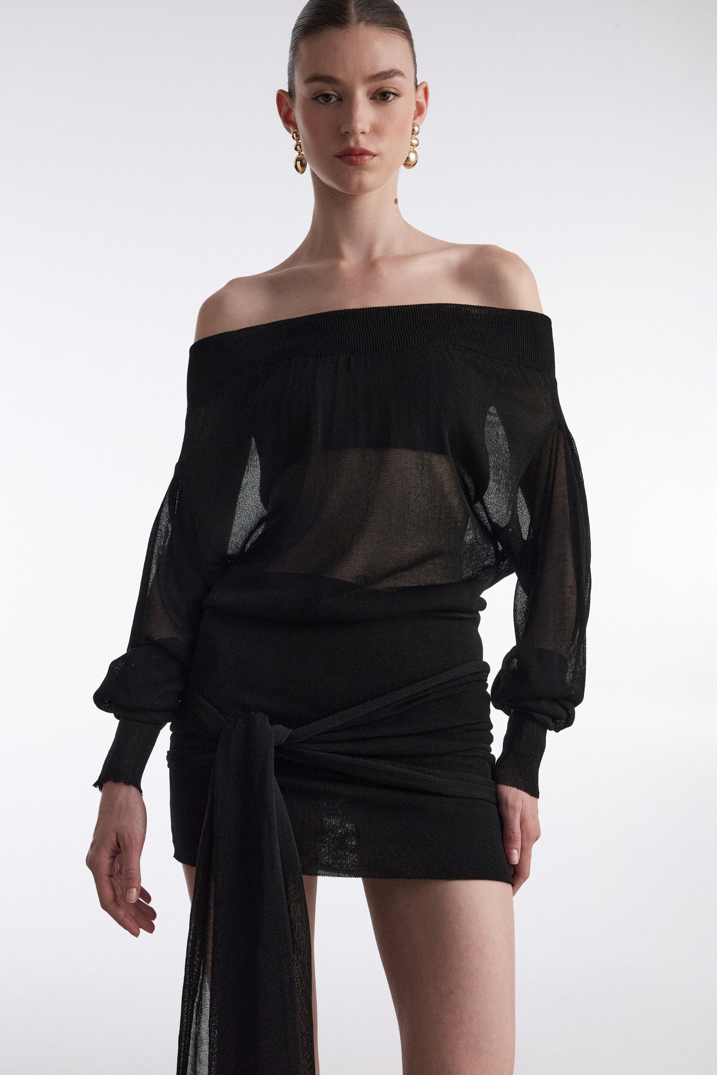 NO.26 MINI DRESS BLACK