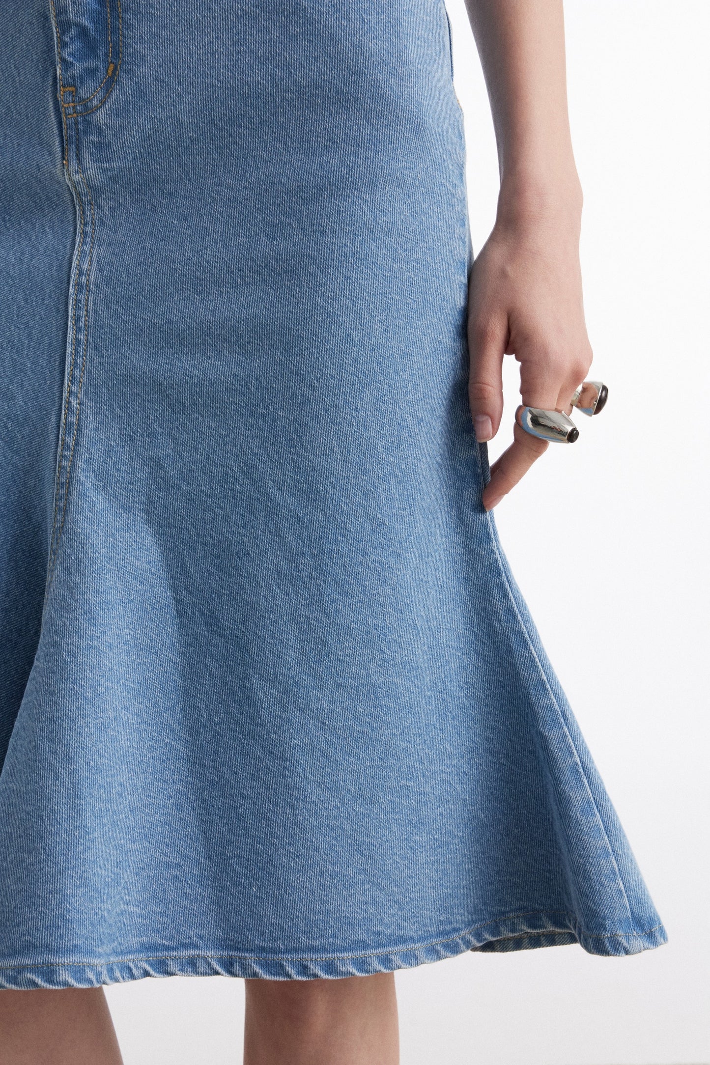 SILIA DENIM SKIRT BUE