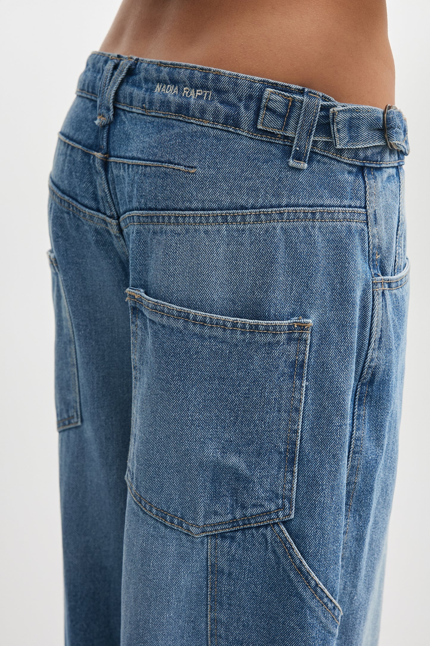 JEANIE DENIM TROUSERS BLUE