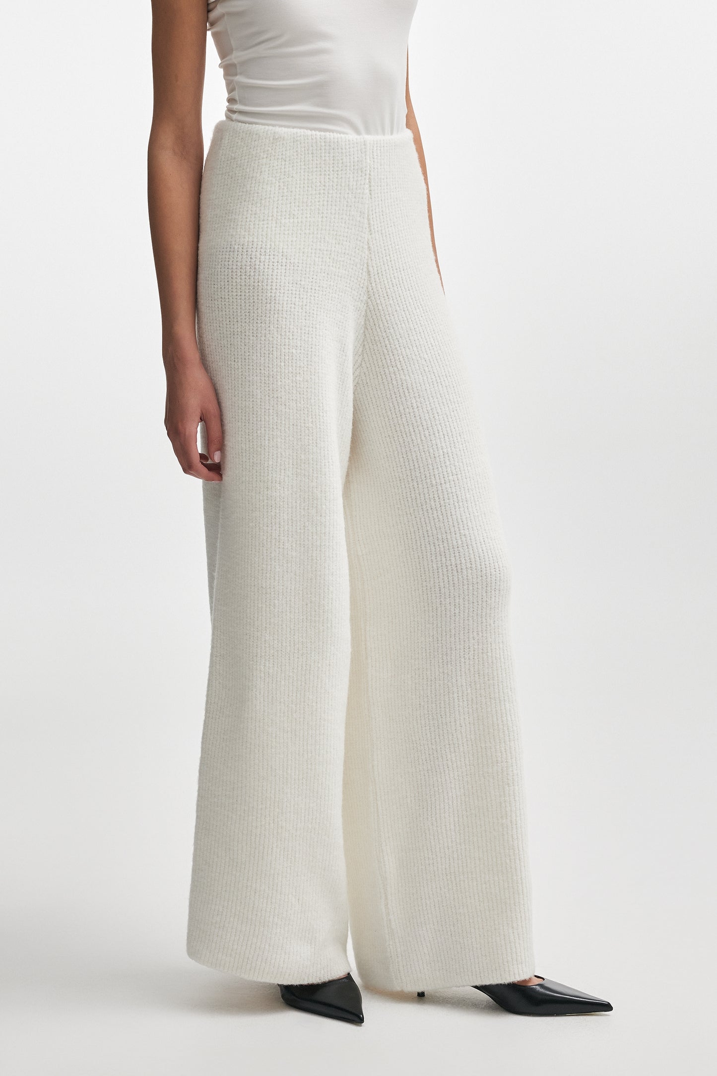 DONNA KNITTED TROUSERS WHITE