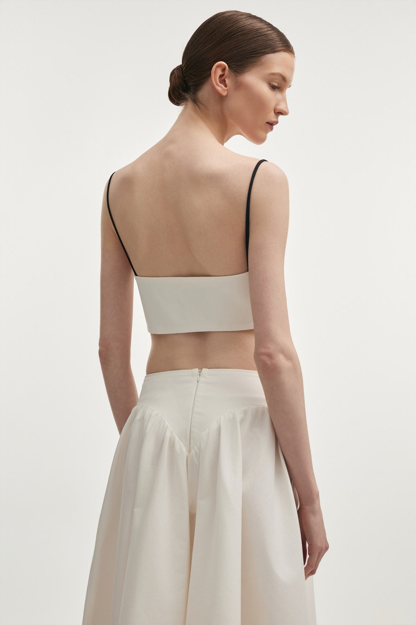 HIBISCUS TOP WHITE/BLACK