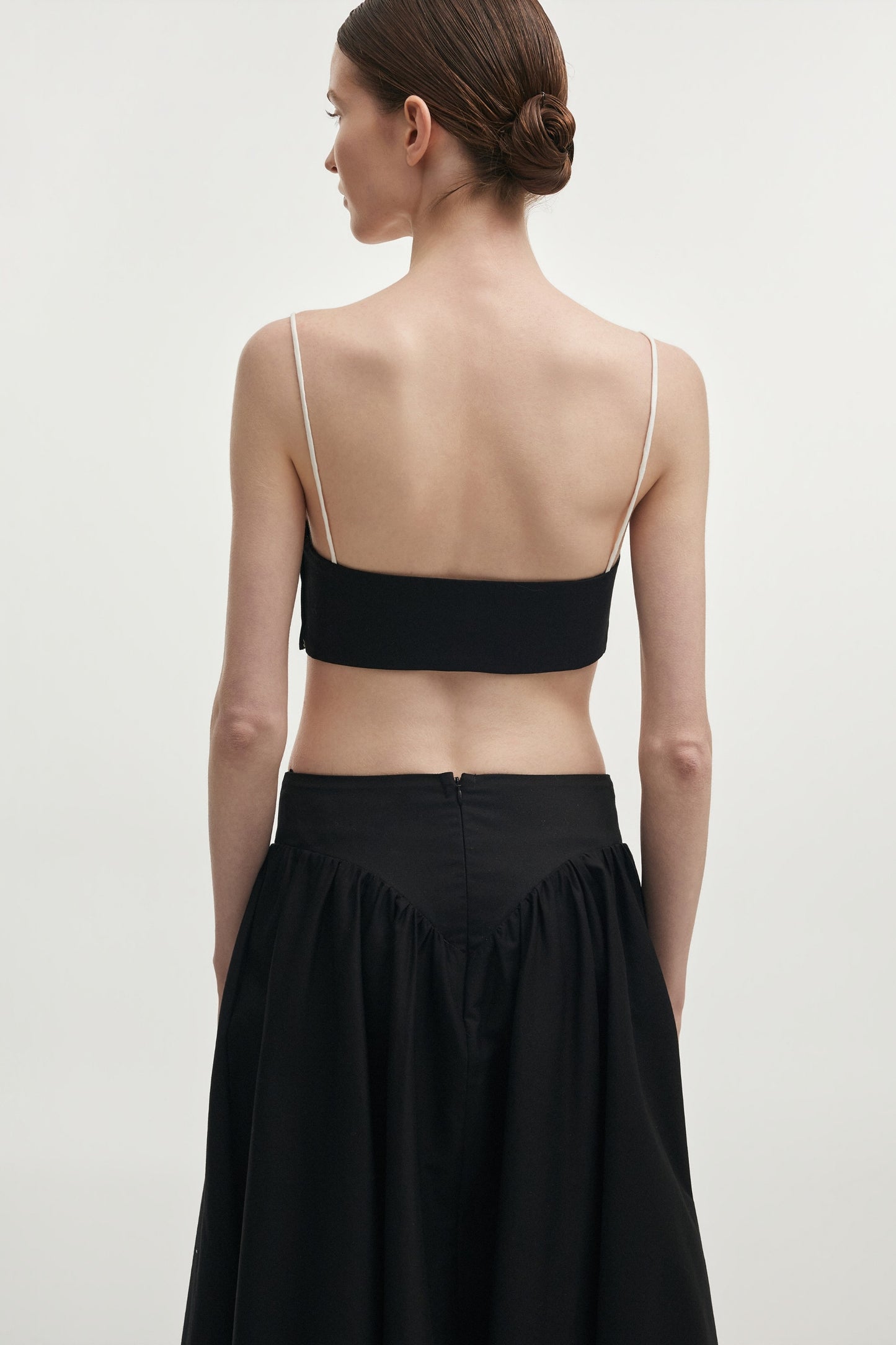 HIBISCUS TOP BLACK/WHITE