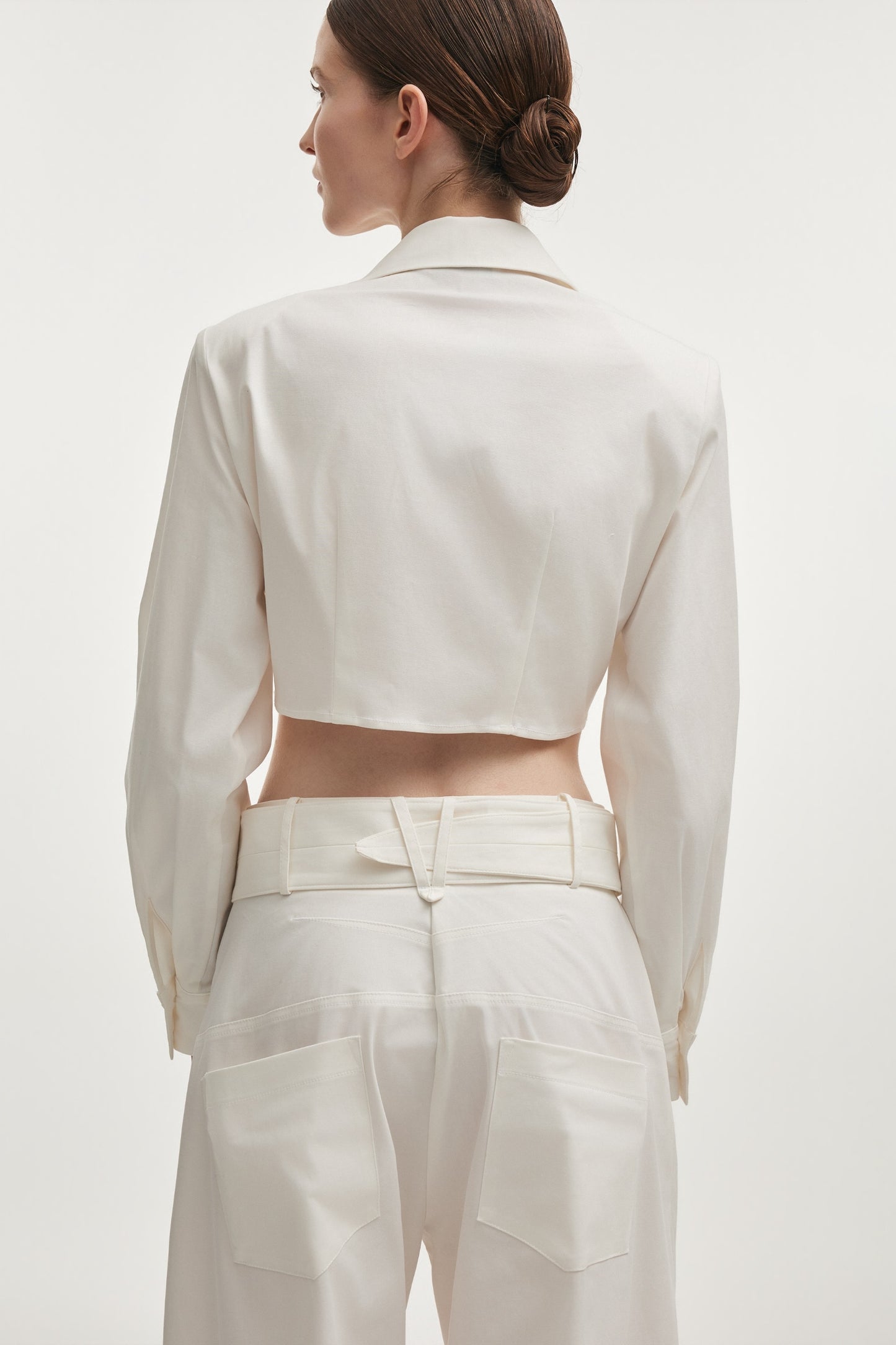 PURE CROP SHIRT WHITE