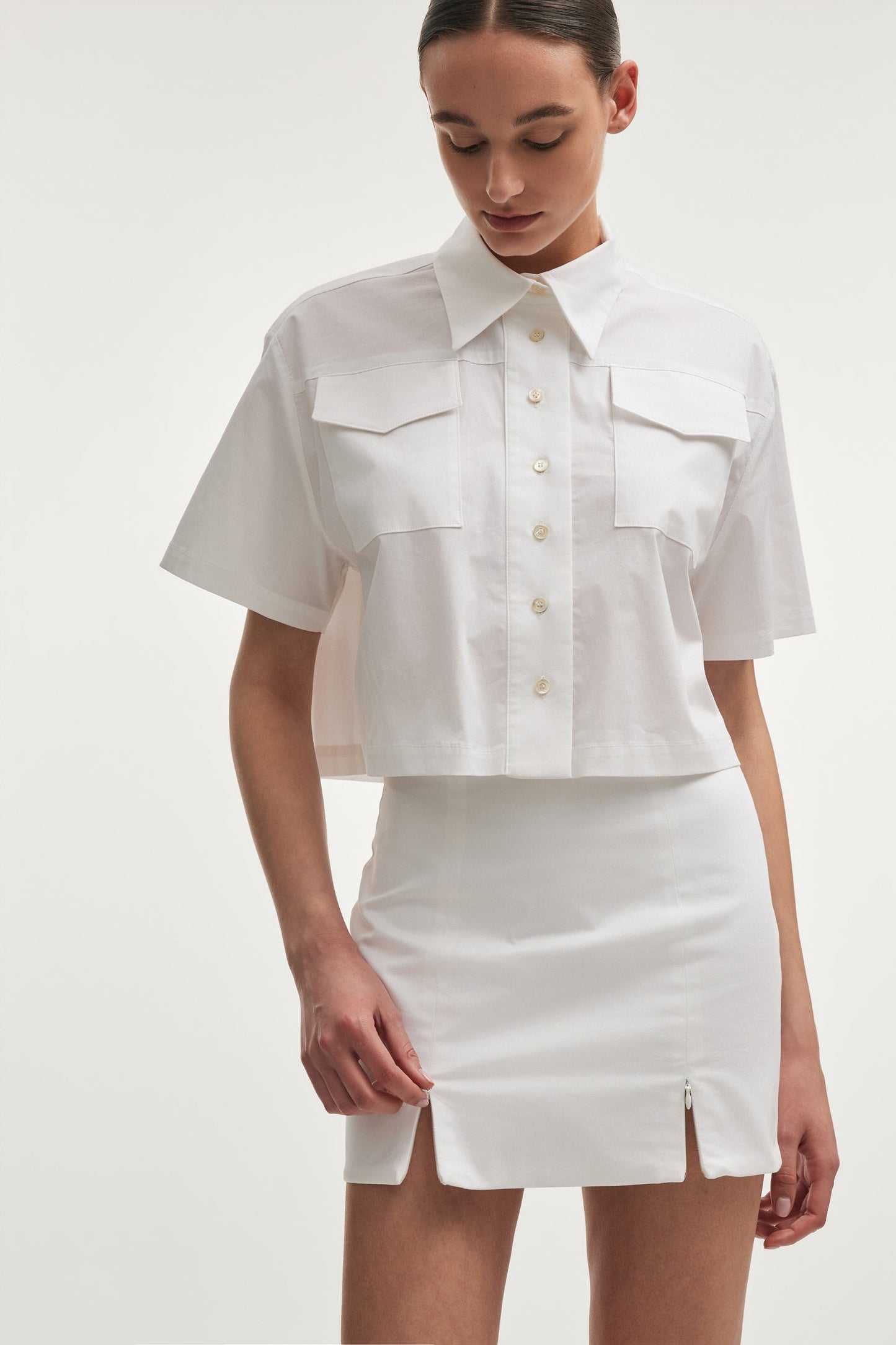 STILL LIVE MINI SKIRT WHITE