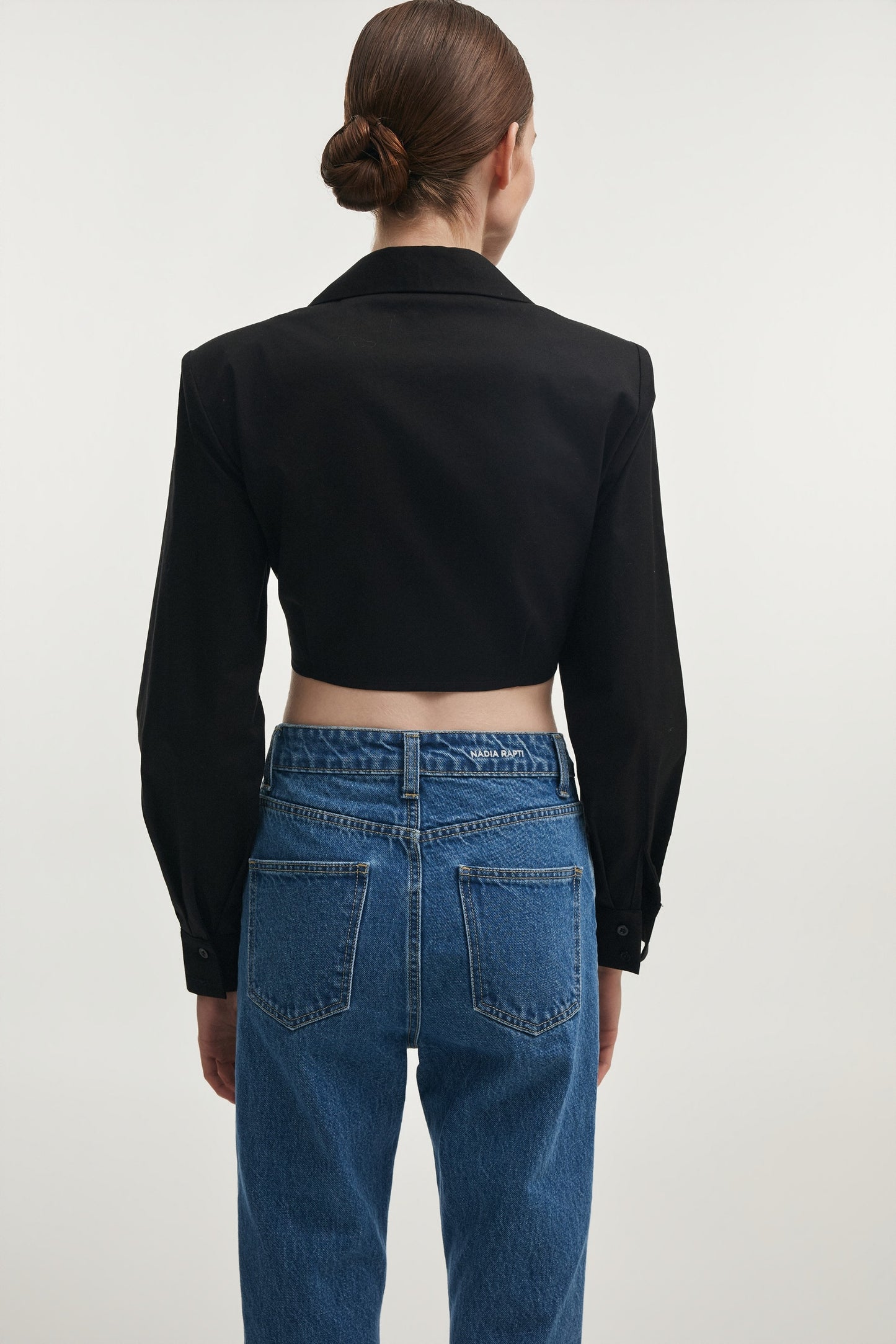 PURE CROP SHIRT BLACK