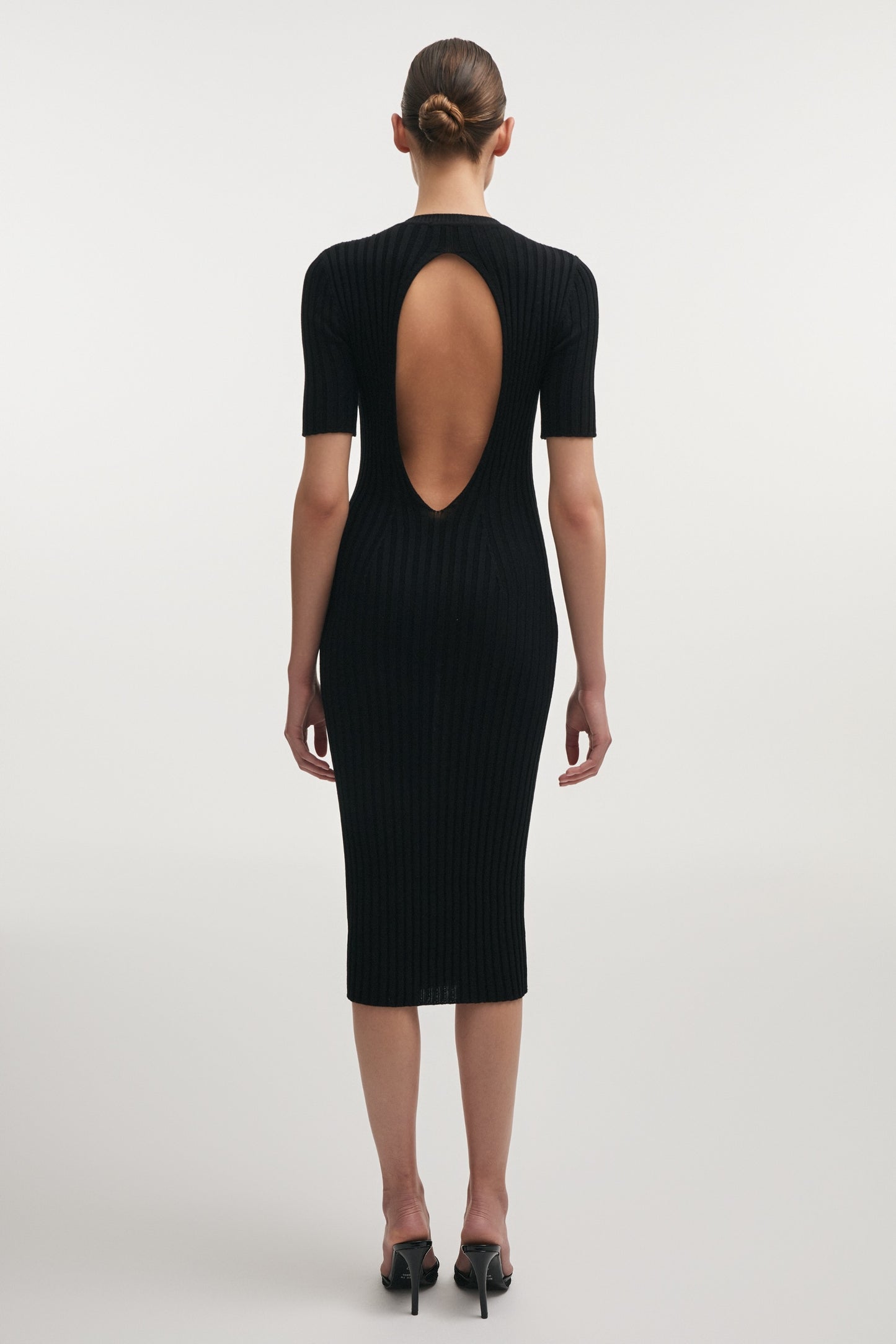 FEMME KNITTED MAXI DRESS BLACK