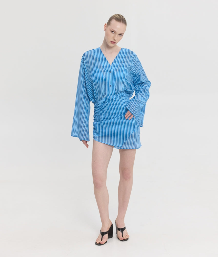 SOLENE PRINTED DRESS STRIPES