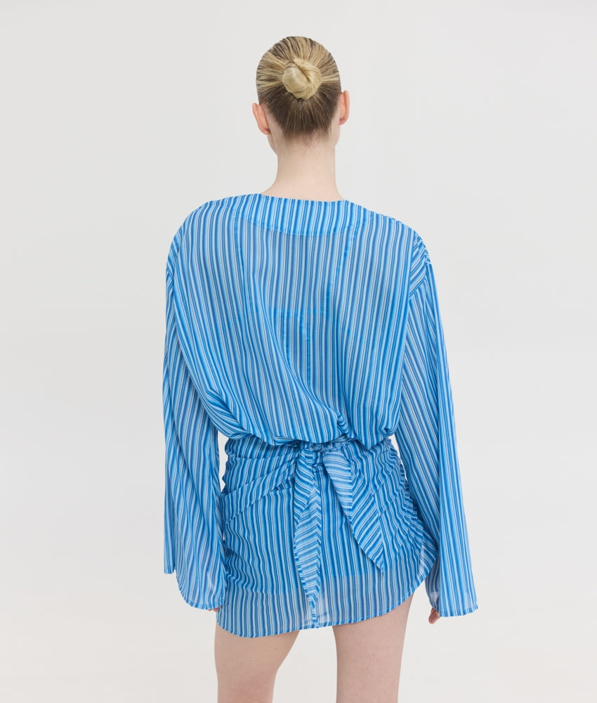 SOLENE PRINTED DRESS STRIPES