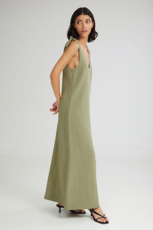 The Gelato Maxi Dress Khaki
