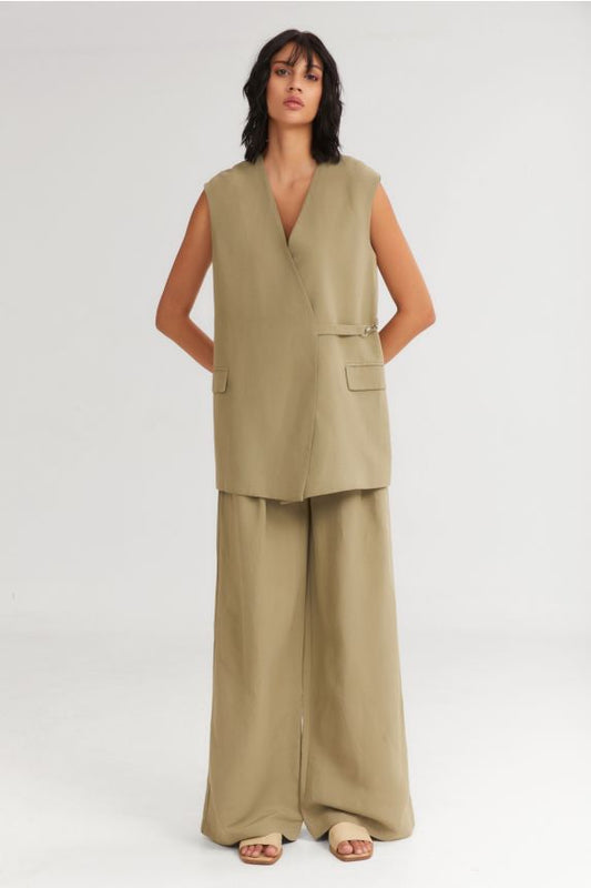 The Gelato Wide Pants Khaki