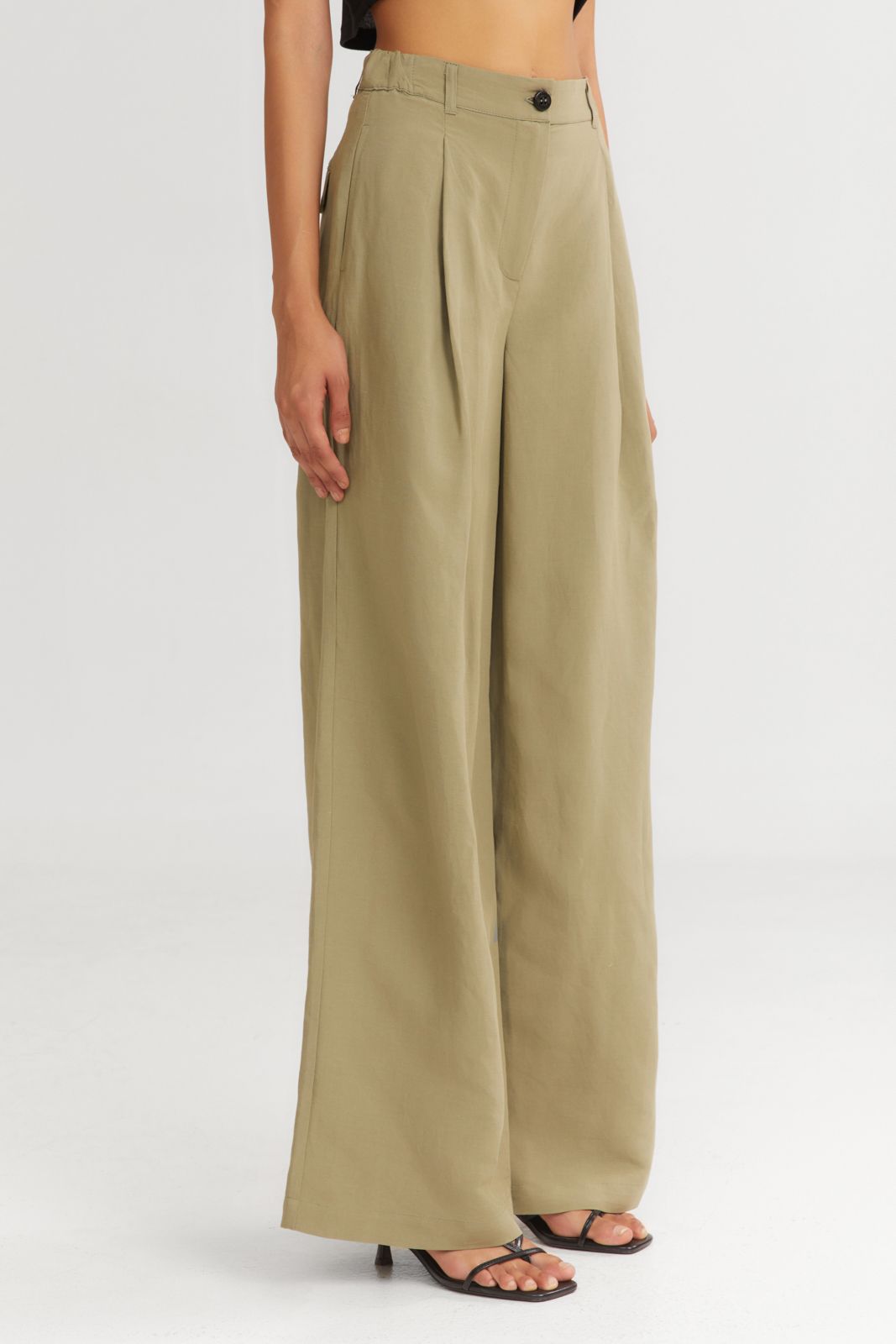 The Gelato Wide Pants Khaki