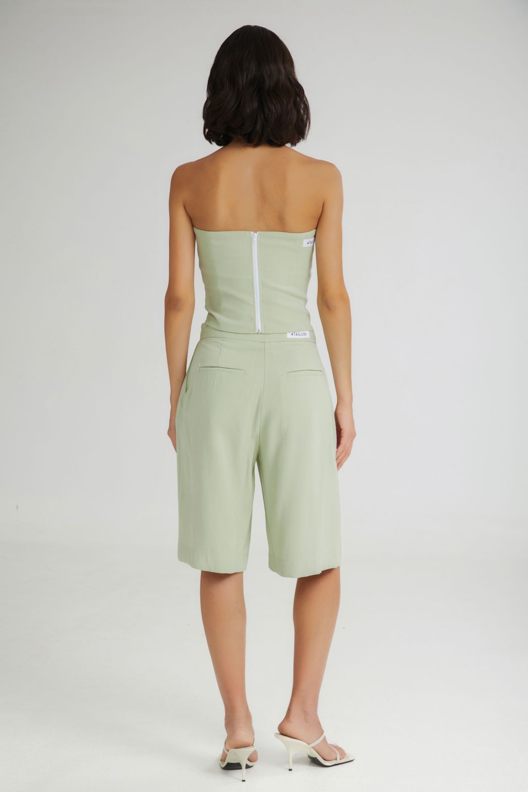 The Melted IceCream Strapless Top Mint