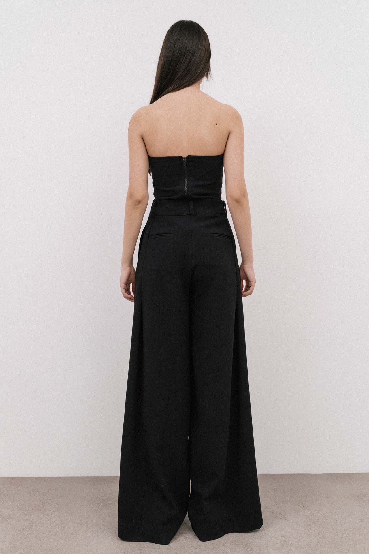 The Spice It Up Wide Leg Pants Black
