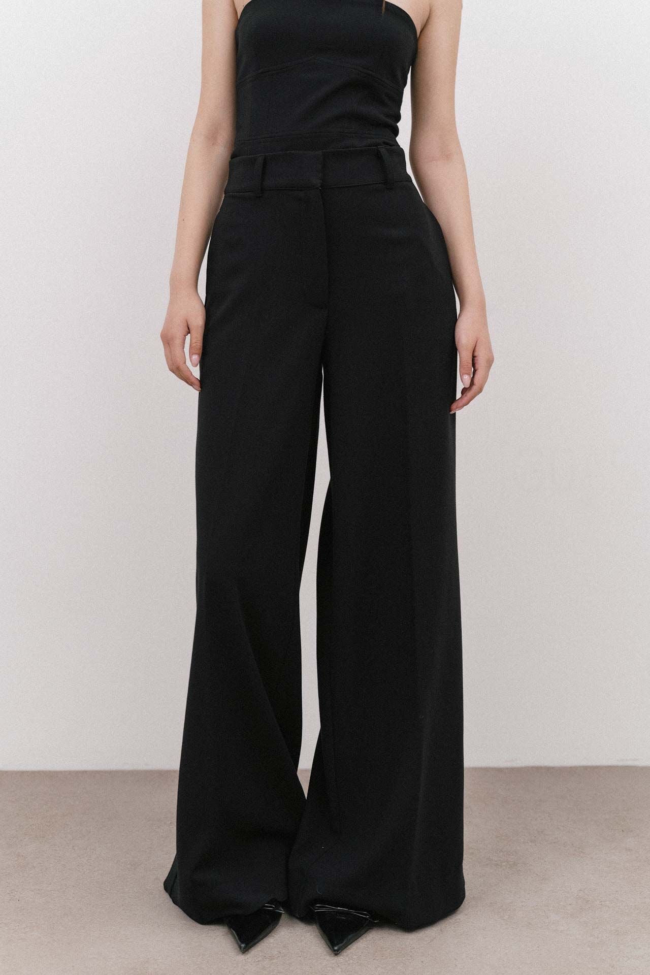 The Spice It Up Wide Leg Pants Black